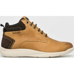 Wrangler - Buty Moose Mid. Żółte buty sportowe na co dzień męskie Wrangler, z materiału, bez zapięcia. W wyprzedaży za 199.90 zł.