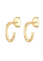 Elli Ponadczasowe Creoles Basic Must-Have Trend w srebra próby 925 Kolczyki 1 ct Damski. Szare kolczyki damskie Elli, srebrne. Za 216.99 zł.