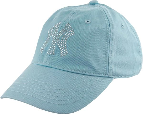 Czapka z daszkiem Ny Diamonds - lodowy błękit. Niebieskie czapki męskie New Era, na jesień, bez wzorów, z bawełny. Za 171.99 zł.