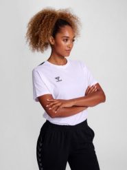 Koszulka damska Hummel Authentic. Białe t-shirty damskie HUMMEL, l, bez wzorów, z bawełny, bez kołnierzyka. Za 190.00 zł.