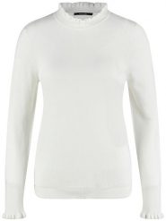 TAIFUN Sweter w kolorze białym rozmiar: 36. Białe golfy damskie Taifun, bez wzorów, bez ramiączek. Za 140.86 zł.