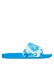 Versace Jeans Couture Klapki 80YA3SQ4 ZS365 R75 Niebieski. Niebieskie klapki i japonki męskie Versace Jeans Couture, z jeansu. Za 359.99 zł.