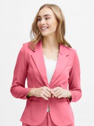 Fransa Marynarka 20605896 Różowy Regular Fit. Czerwone marynarki i żakiety damskie Fransa, xl, bez wzorów, z syntetyku. Za 129.99 zł.