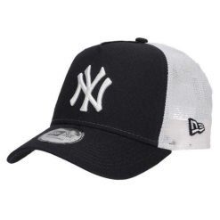 Czapka Z Daszkiem Unisex Dla Dorosłych MLB League New York Yankees. Czarne czapki męskie New Era, bez wzorów, sportowe. Za 188.99 zł.