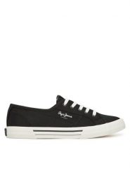 Pepe Jeans Tenisówki Brady Basic W PLS31287 Czarny. Czarne trampki i tenisówki damskie Pepe Jeans, bez wzorów, z jeansu. Za 179.99 zł.