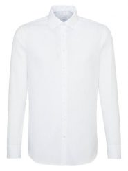 Seidensticker Koszula - Shaped fit - w kolorze białym rozmiar: 38. Białe koszule męskie Seidensticker, bez wzorów, z bawełny, bez kołnierzyka, bez ramiączek. Za 145.26 zł.