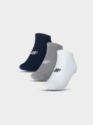 4F Skarpetki casual przed kostkę (3-pack) męskie - multikolor 35-38. Skarpetki męskie 4f, bez wzorów, z bawełny. Za 44.99 zł.