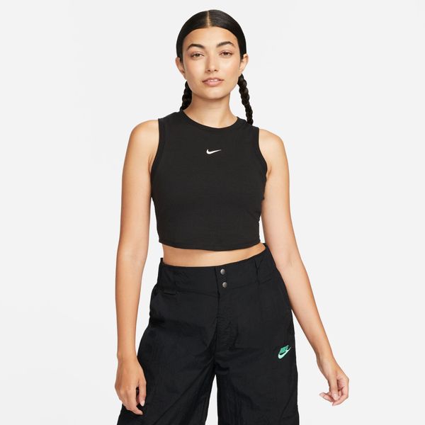 T-Shirt Sportswear Chill Knit Rozmiar L Czarny - FB8279-010. Czarne t-shirty damskie Nike, l, bez wzorów, z dżerseju, bez kołnierzyka. Za 127.55 zł.