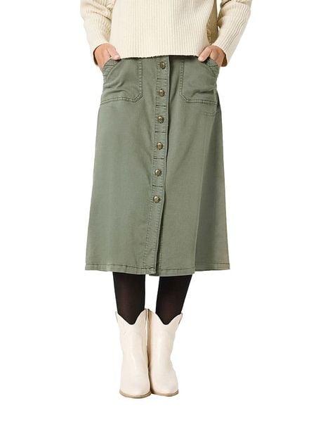 Timezone Spódnica w kolorze khaki rozmiar: W26. Brązowe spódniczki damskie Timezone, bez wzorów, maxi, proste. Za 117.99 zł.