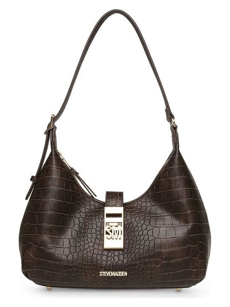 Steve Madden Torebka w kolorze brązowym - 30 x 27 x 8 cm rozmiar: onesize. Brązowe torebki klasyczne damskie Steve Madden, bez wzorów, z materiału, bez dodatków. Za 279.78 zł.