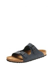 Comfortfusse Skórzane klapki w kolorze granatowym rozmiar: 42. Niebieskie klapki damskie Comfortfusse, bez wzorów, bez obcasa. Za 184.02 zł.