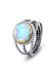 Nomad Pozłacany pierścionek z kamieniem księżycowym rozmiar: 50. Niebieskie pierścionki damskie Nomad, z kamieniem księżycowym, pozłacane. Za 213.69 zł.