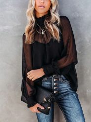 LA Angels Bluzka w kolorze czarnym rozmiar: M. Czarne bluzki damskie LA Angels, m, bez wzorów, bez kołnierzyka, bez ramiączek. Za 179.64 zł.