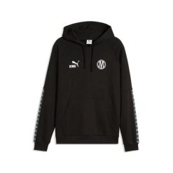 Bluza z kapturem OM 2026/27. Czarne bluzy sportowe męskie Puma, xl, z materiału. Za 303.00 zł.