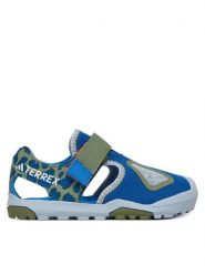 Adidas Sandały Terrex Captain Toey 2.0 JR9076 Niebieski. Niebieskie sandały chłopięce Adidas, z materiału, bez zapięcia. Za 219.99 zł.