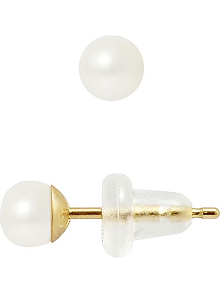 Pearline Kolczyki-wkrętki z perłami w kolorze białym rozmiar: onesize. Białe kolczyki damskie Pearline, z perłą, złote. Za 182.72 zł.