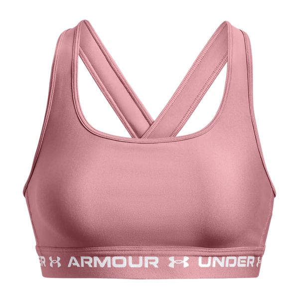 Stanik fitness cardio Under Armour Crossback Mid. Czerwone biustonosze sportowe damskie Under Armour, bez wzorów. Za 94.99 zł.