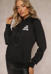 Czarna Wsuwana Bluza z Kapturem Sivame. Czarne bluzy z kapturem damskie Renee, l, z polaru. Za 79.99 zł.