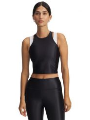 Under Armour Top funkcyjny w kolorze czarnym rozmiar: M. Czarne topy damskie Under Armour, m, bez wzorów, z materiału, bez kołnierzyka. Za 99.95 zł.