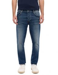 Męskie Spodnie Jeansowe Mustang Style Toledo Tapered Denim Blue 1016325 5000 434. Niebieskie spodnie materiałowe męskie Mustang, bez wzorów, z denimu. Za 219.99 zł.