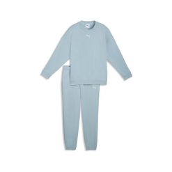Młodzieżowy dres Loungewear o kroju oversize PUMA. Biała spodnie dresowe damskie Puma, m, bez wzorów, z dresówki. Za 269.00 zł.