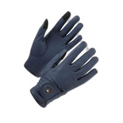Rękawiczki jeździeckie dla dzieci Premier Equine Metaro. Niebieskie rękawiczki dziecięce PREMIER EQUINE, z materiału, bez ramiączek. Za 173.00 zł.