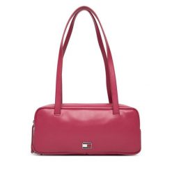 Torebka Tommy Jeans. Czerwone torebki klasyczne damskie Tommy Jeans, bez wzorów, z jeansu, bez dodatków. Za 529.99 zł.