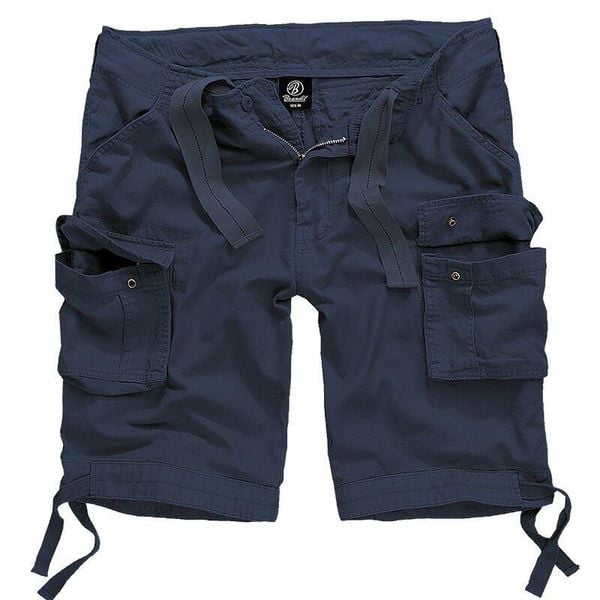 Szorty bushcraft męskie Brandit Urban Legend Vintage Navy. Niebieskie szorty męskie Brandit, na lato, bez wzorów, vintage. Za 230.50 zł.