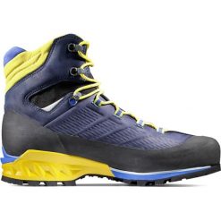 Buty trekkingowe męskie Mammut Kento Advanced High Gtx. Niebieskie buty trekkingowe męskie Mammut, z materiału, za kostkę, bez zapięcia, trekkingowe. W wyprzedaży za 959.00 zł.