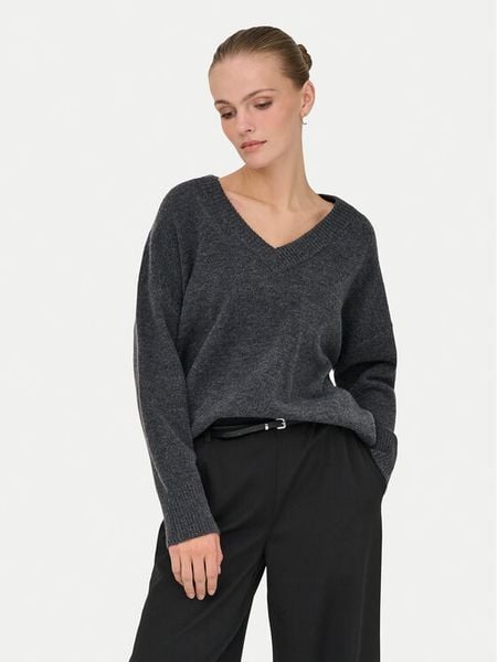 ONLY Sweter Mari 15360940 Szary Loose Fit. Szare swetry klasyczne damskie Only, xs, z syntetyku, bez kołnierzyka. Za 169.99 zł.