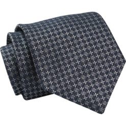 Krawat Klasyczny, Granat w Drobny Wzór - Męski, Szeroki - CHATTIER. Niebieskie krawaty i muchy męskie Chattier, bez wzorów, z tkaniny, eleganckie. Za 49.00 zł.