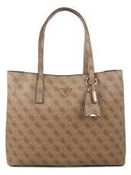 Guess Torebka w kolorze jasnobrązowym - 35 x 29 x 11 cm rozmiar: onesize. Brązowe torebki klasyczne damskie Guess, z aplikacjami, z materiału, bez dodatków. Za 434.99 zł.