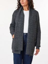 Scotch & Soda Kardigan w kolorze antracytowym rozmiar: M. Czarne kardigany damskie Scotch & Soda, m, bez wzorów, ze splotem. Za 175.67 zł.