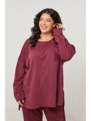 Curvy Lady Koszulka w kolorze bordowym rozmiar: 40/42. Czerwone t-shirty damskie Curvy Lady, bez wzorów, bez kołnierzyka. Za 86.99 zł.