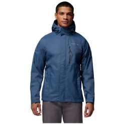 Kurtka sportowa męska Pouring Adventure III Jacket. Niebieskie kurtki treningowe męskie Columbia, m, bez wzorów, z materiału, trekkingowe. Za 379.99 zł.