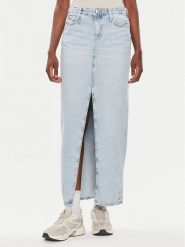 Calvin Klein Jeans Spódnica jeansowa J20J222814 Niebieski Regular Fit. Niebieskie spódniczki damskie Calvin Klein Jeans, bez wzorów, z bawełny. Za 519.00 zł.
