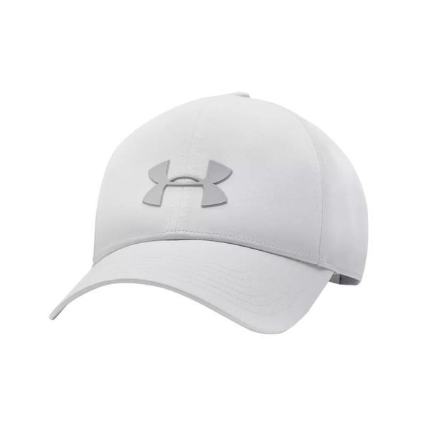 Czapka Under Armour Męska Blitzing Jasnoszara. Szare czapki męskie Under Armour, bez wzorów, z materiału. Za 137.70 zł.