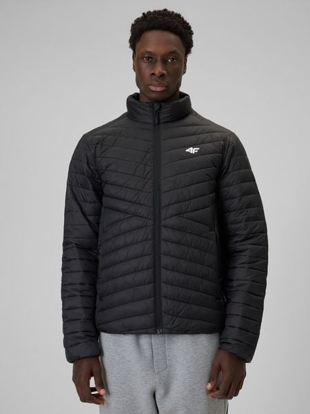 4F Kurtka z wypełnieniem syntetycznym męska - czarna 3XL. Czarne kurtki męskie 4f, m, bez wzorów, z materiału, klasyczne, bez kaptura. Za 249.99 zł.