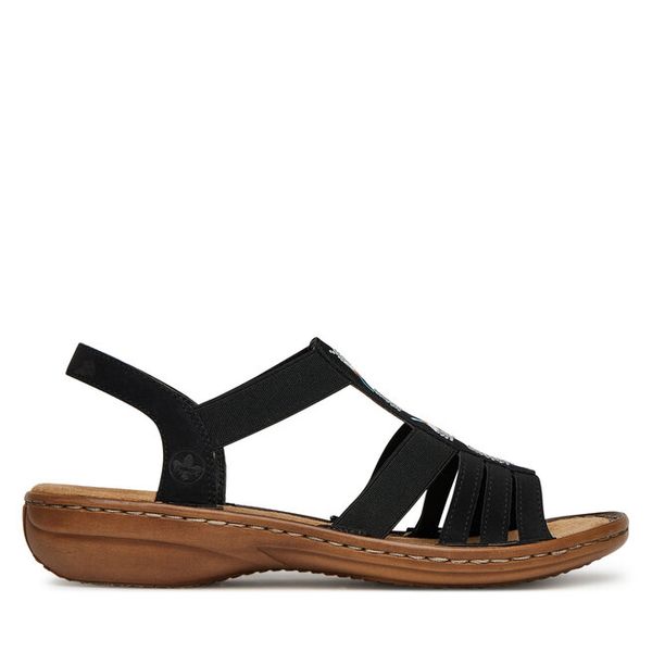 Sandały Rieker. Białe sandały damskie Rieker, bez wzorów, bez obcasa, na płaskiej podeszwie. Za 299.99 zł.