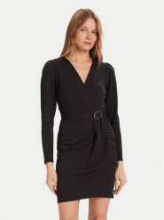 Morgan Sukienka koktajlowa 242-RJIMY Czarny Slim Fit. Czarne sukienki damskie Morgan, bez wzorów, z syntetyku, wizytowe, bez kołnierzyka, bez ramiączek. Za 309.99 zł.