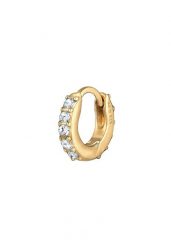 Elli Damskie keole Sparkling Trend Single Piece z kryształami w srebrze próby 925 sterling silver Kolczyki koła 1 ct. Szare kolczyki damskie Elli, z kryształem, srebrne. Za 177.64 zł.