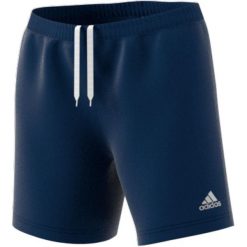 Spodenki damskie adidas Entrada 22. Białe szorty damskie Adidas, bez wzorów, z poliesteru, sportowe. Za 55.00 zł.