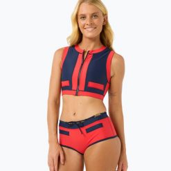 Dół od stroju kąpielowego Rip Curl Noughties Low Rise Victoria Vergara. Niebieskie bikini damskie RIPCURL, bez wzorów. Za 219.99 zł.