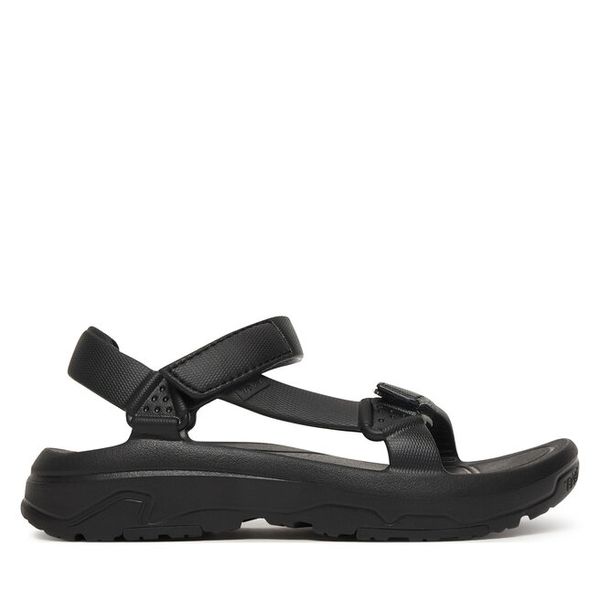 Sandały Teva. Czarne sandały damskie Teva, bez wzorów, bez obcasa, na płaskiej podeszwie. Za 249.99 zł.