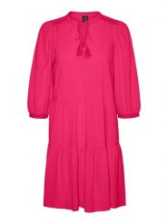 Vero Moda Sukienka w kolorze różowym rozmiar: S. Różowe sukienki damskie Vero Moda, s, bez wzorów, z bawełny, bez kołnierzyka, bez ramiączek, mini. Za 43.99 zł.