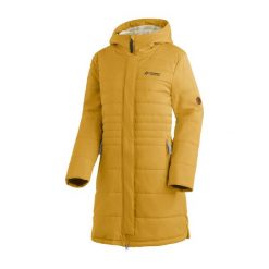 Płaszcz damski Maier Sports Laerke 2.0. Brązowe płaszcze damskie Maier Sports, na zimę, bez wzorów, z puchu, eleganckie. Za 1,235.50 zł.
