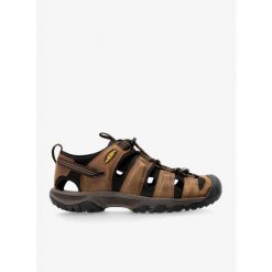 Sandały trekkingowe męskie Keen Targhee III Sandal. Brązowe sandały męskie Keen, bez zapięcia. Za 399.99 zł.