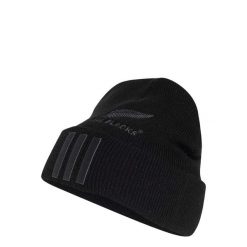 Czapka typu beanie All Blacks. Czarne czapki męskie Adidas, bez wzorów, z dzianiny, klasyczne. Za 119.00 zł.