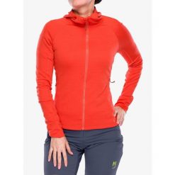Bluza z kapturem damska Rab Planar Hoody. Czerwone bluzy z kapturem damskie RAB, l. Za 315.57 zł.