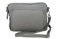 Listonoszka skórzana BARBERINI'S j. szary 990-8. Szare shopper bag damskie Barberinis, bez wzorów, ze skóry, małe, bez dodatków. Za 239.99 zł.